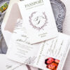 passport wedding invitation