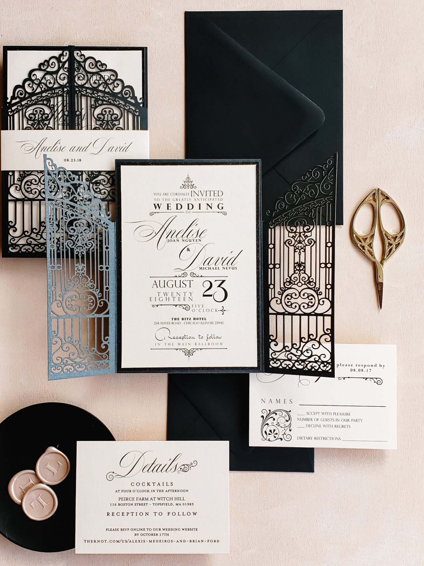 Wholesale blank acrylic wedding invitation For a Fashionable Wedding 