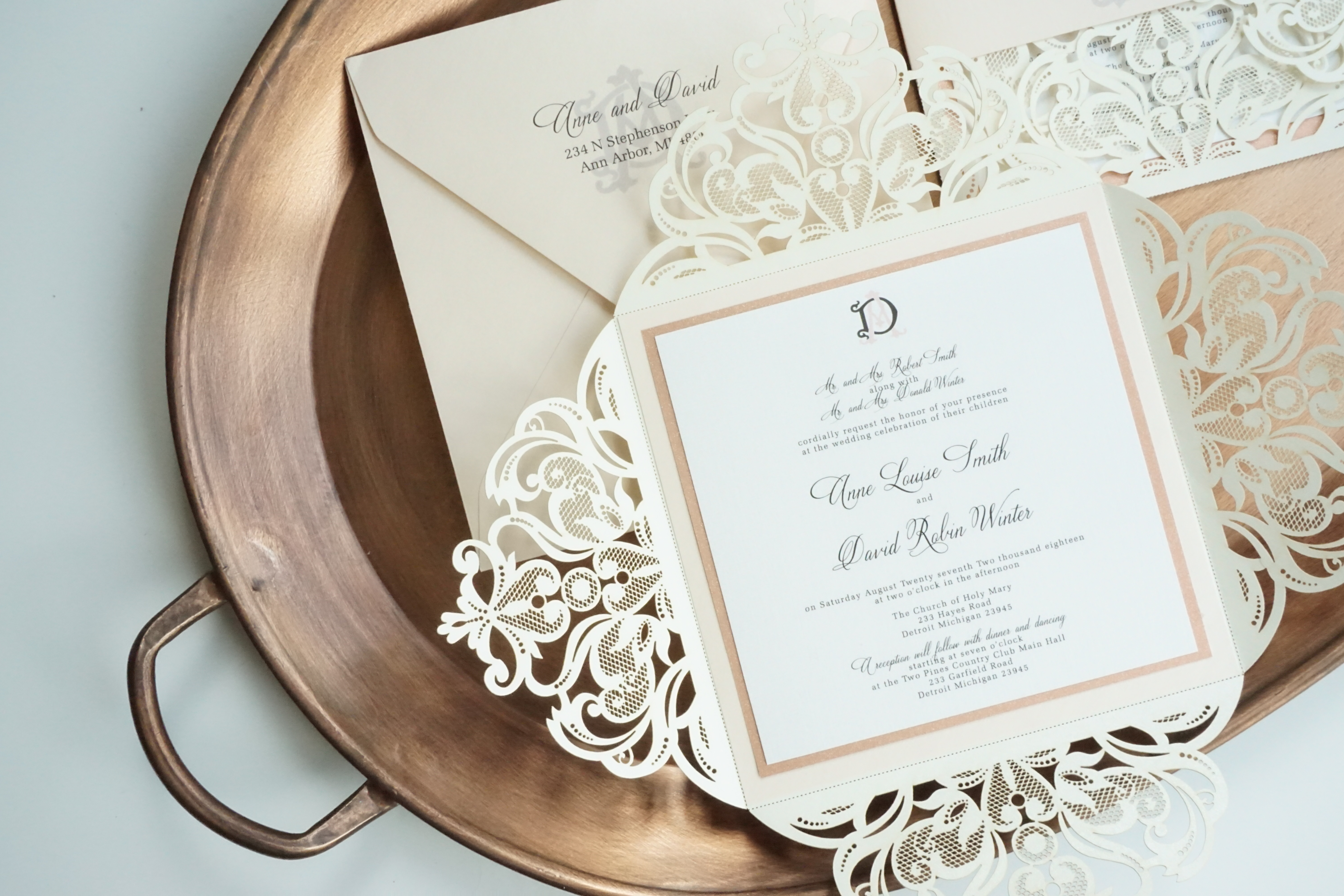 Elegant Wedding Invitations Samples 5