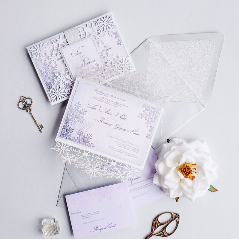 Invitation suite - Poinsettia design