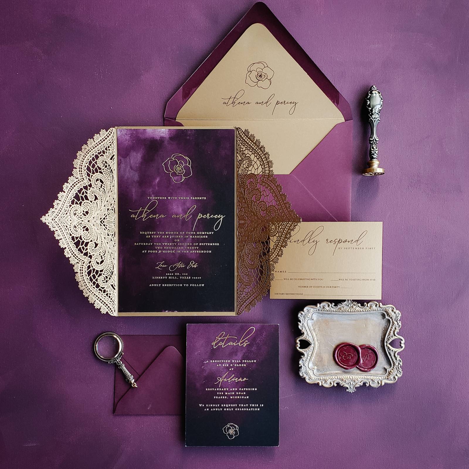 [vc_row][vc_column][vc_column_text]Purchase this listing to get a sample of our Budapest wedding invitation suite.

The sample includes:

• 5.5