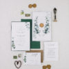 vellum greenery wedding invitation suite