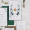 vellum and wax seal wedding invitations