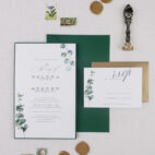 greenery wedding invitations