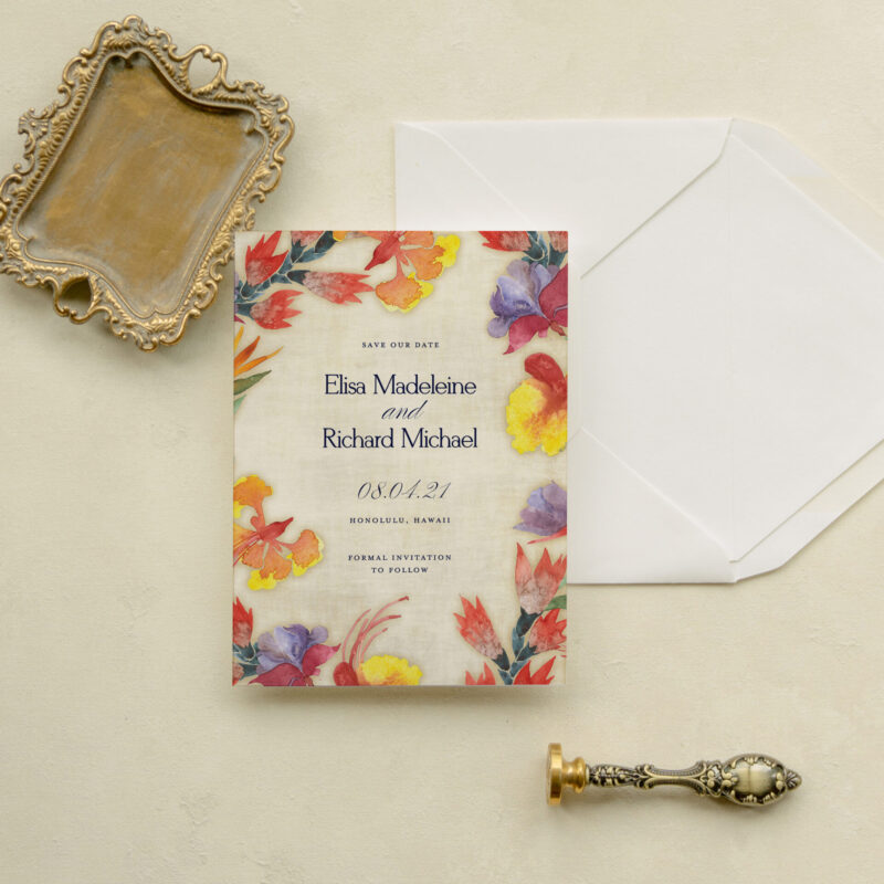 Save the date card - Buenos Aires design