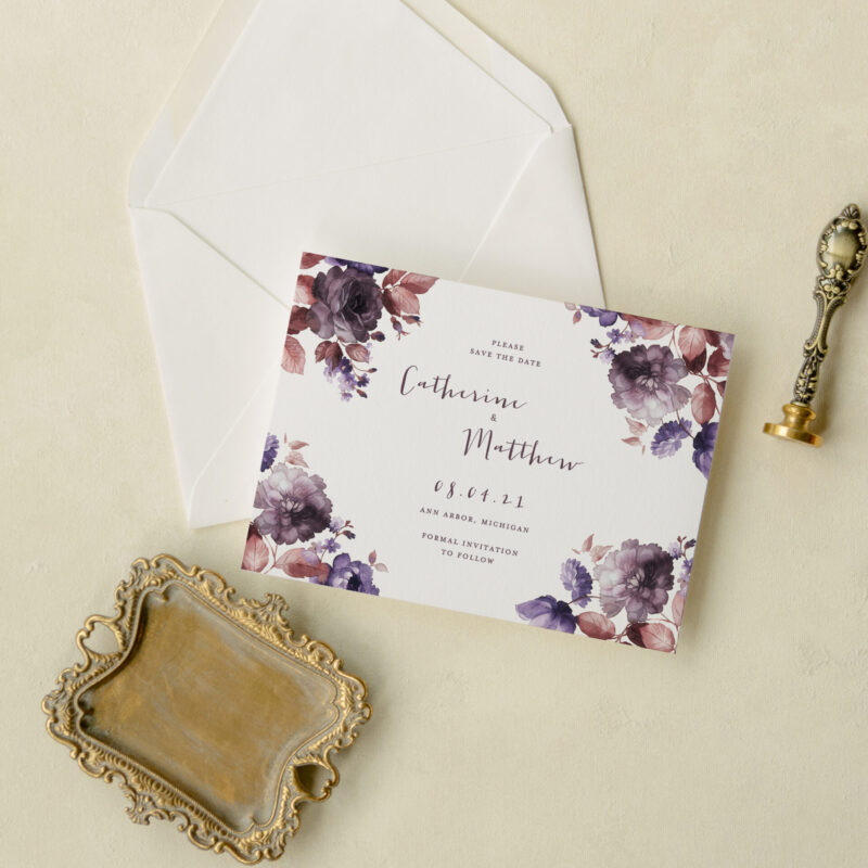 Save the date card - Covington design