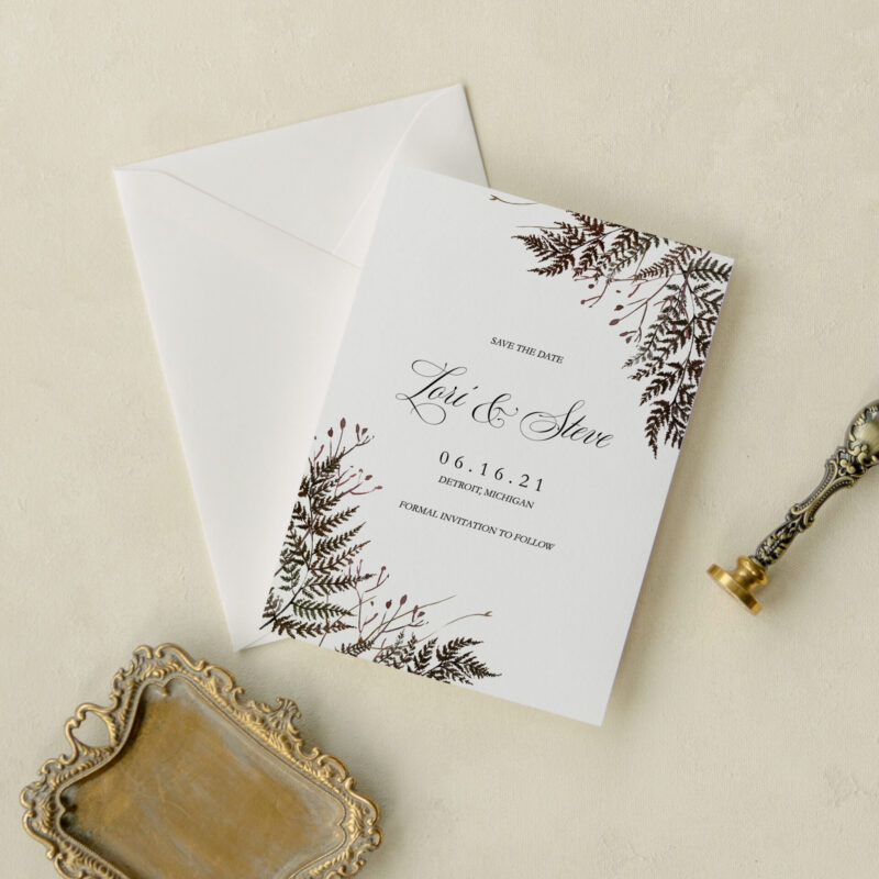 Save the date card - Albuquerque design