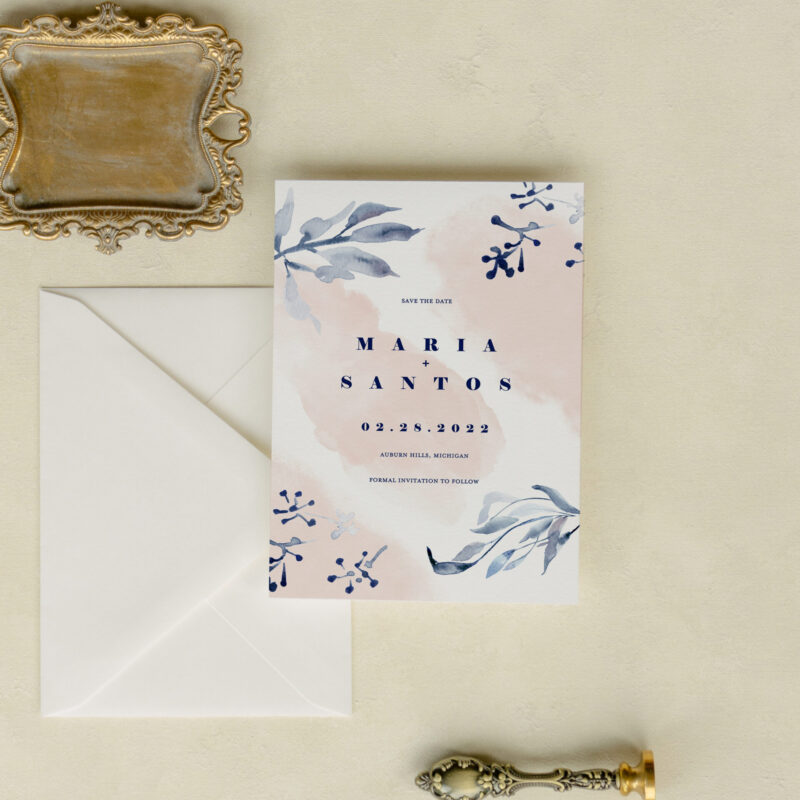 Save the date card - Amsterdam design
