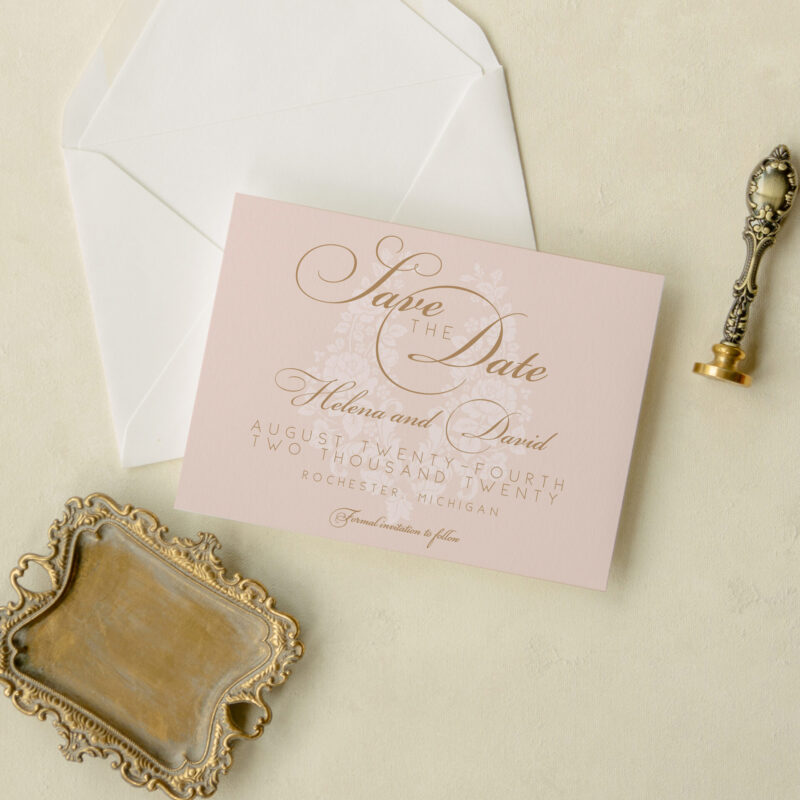 Save the date card - Astral design