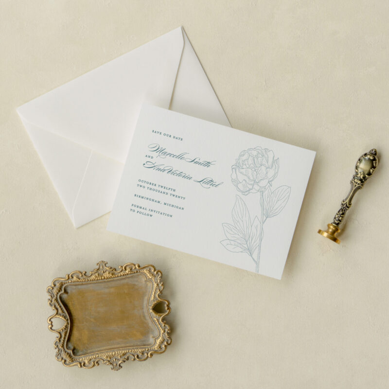 Save the date card - Bisanzio design