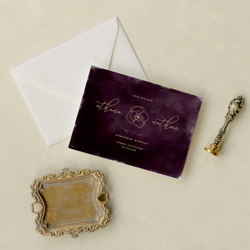 Save the date card - Budapest design
