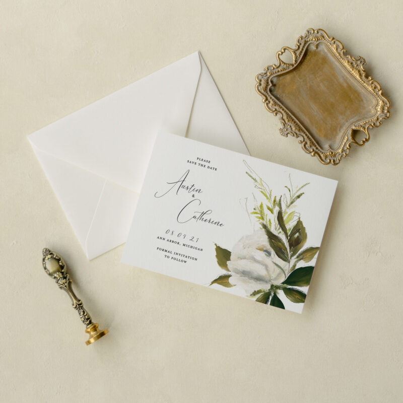 Save the date card - Dainty design