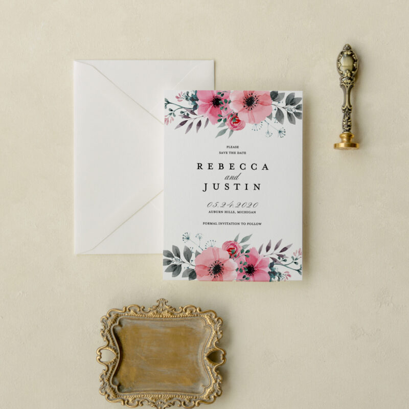 Save the date card - Delightful design