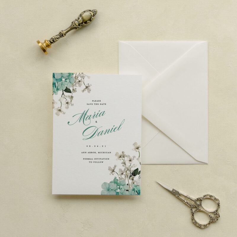 Save the date card - Fair design