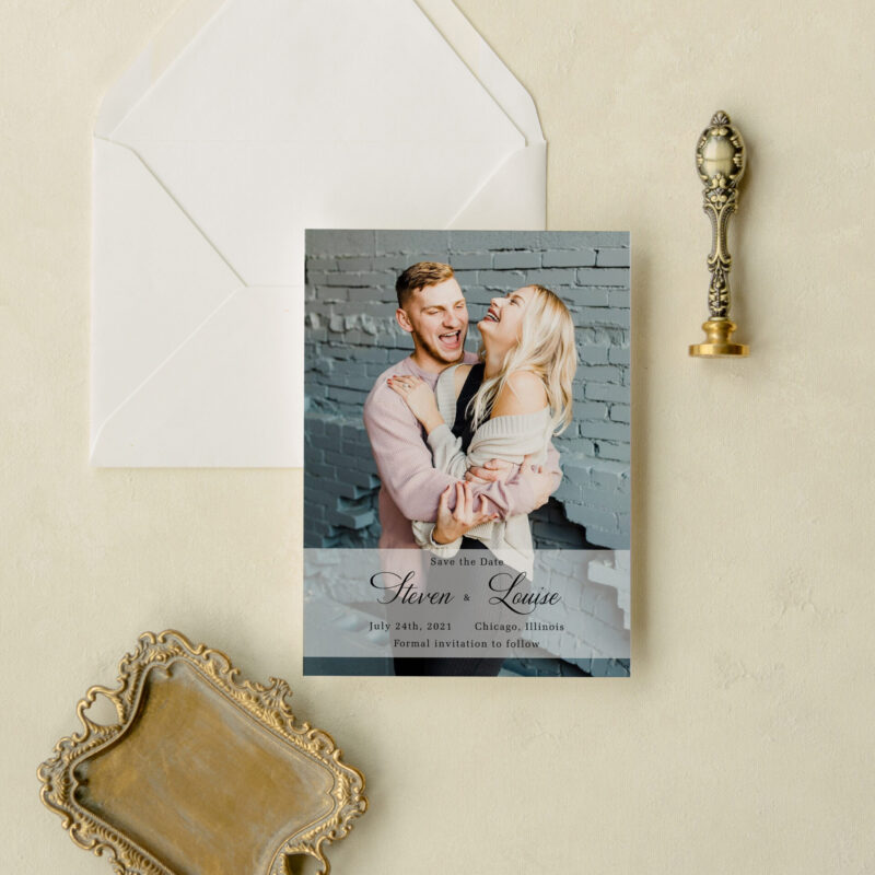 Save the date card - Infinite design