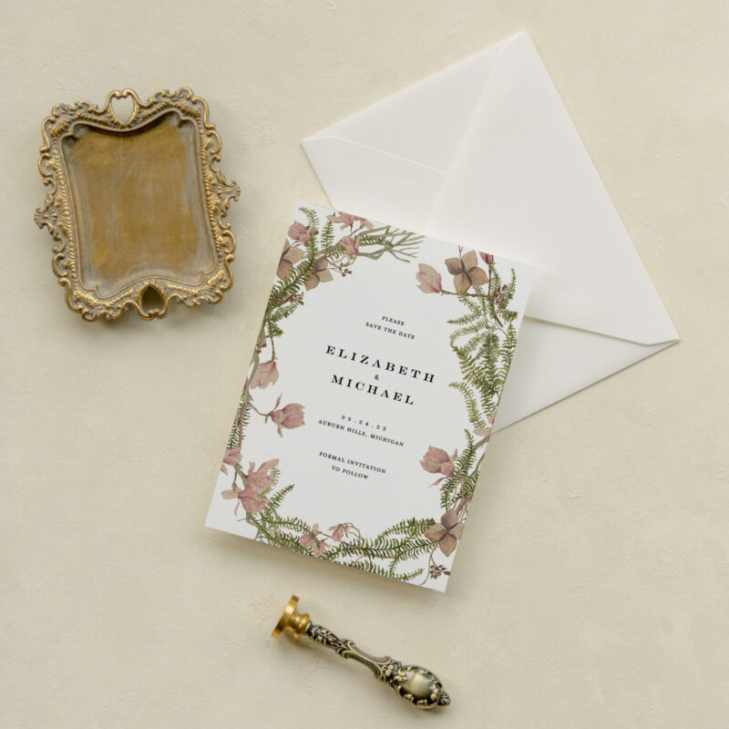 Save the date card - Kiev design