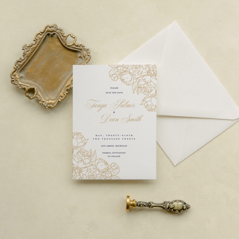 Save the date card - Lyon design