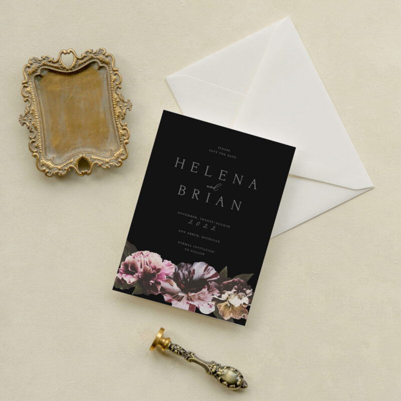 Save the date card - Manchester design