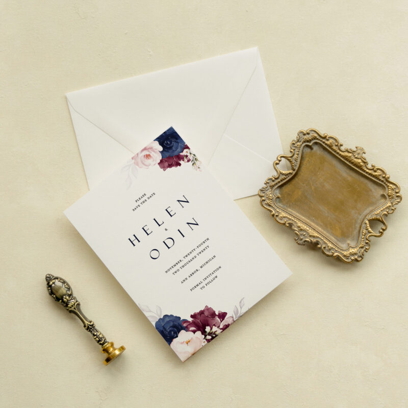 Save the date card - Marseille design