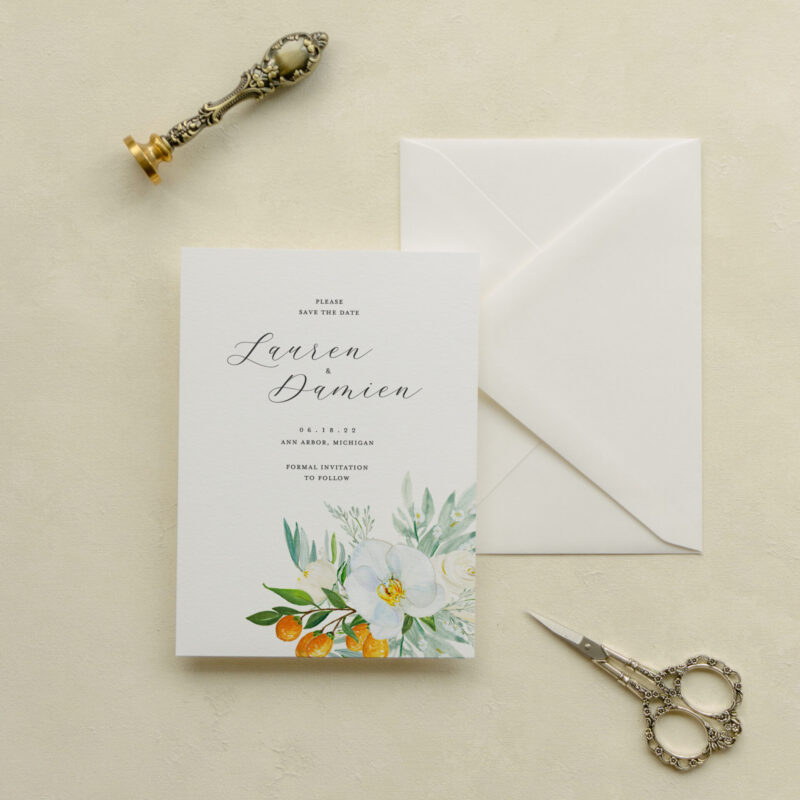 Save the date card - Mesa design