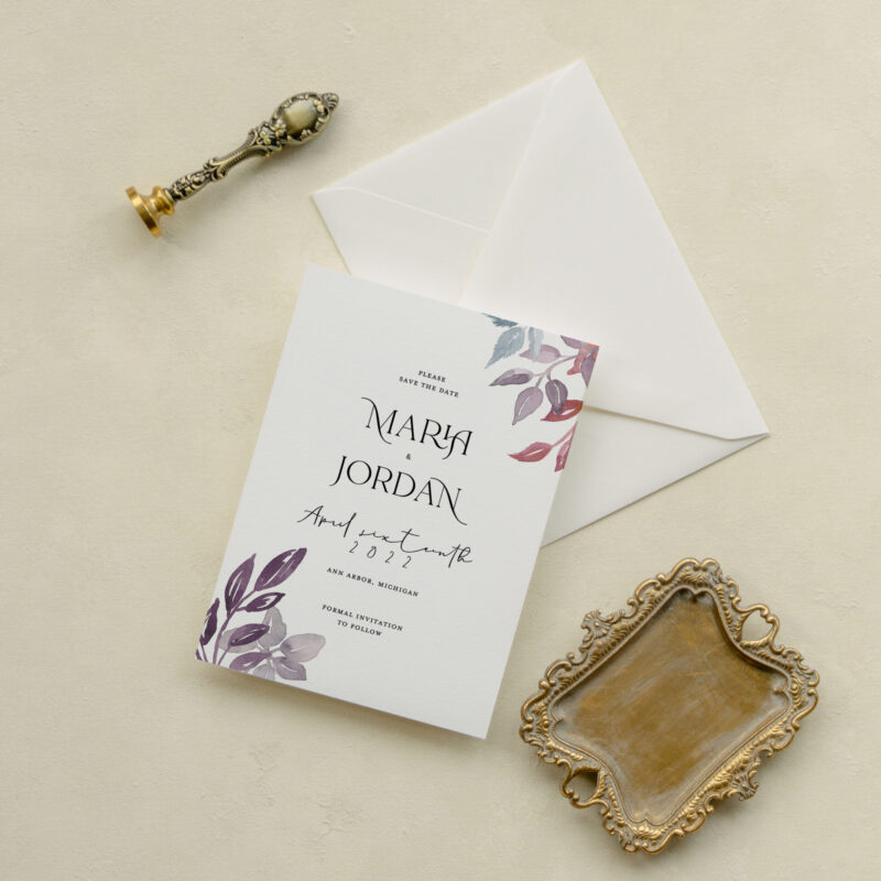 Save the date card - Moscow design