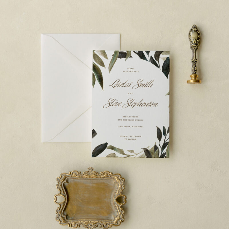 Save the date card - Naples design