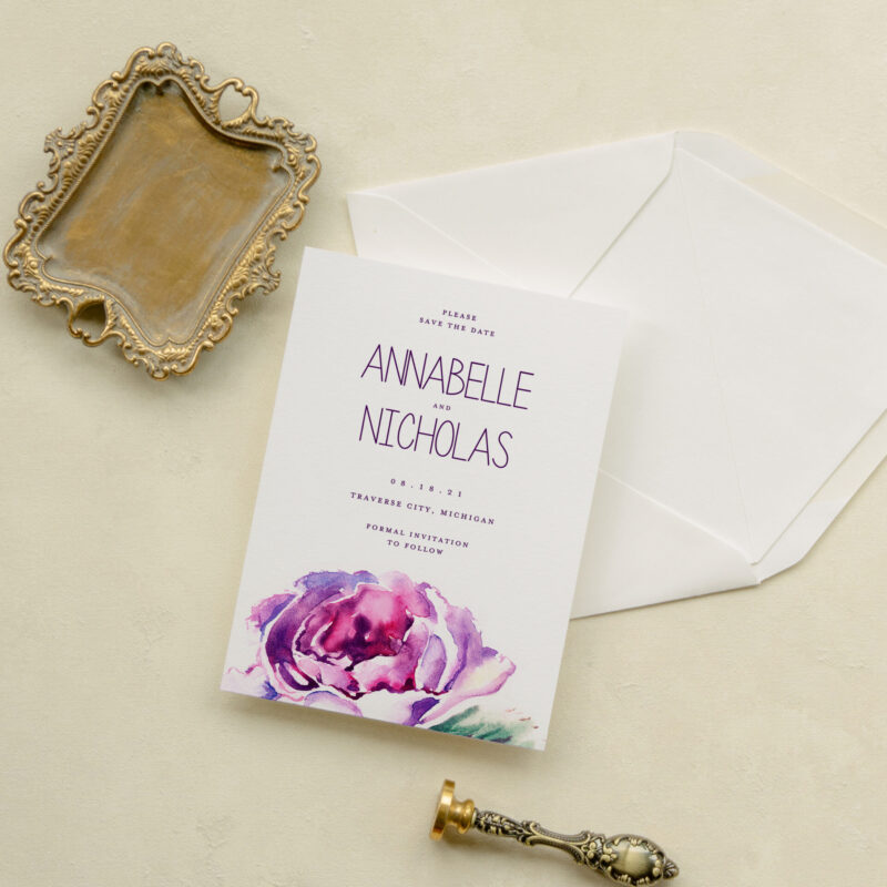 Save the date card - Panama design