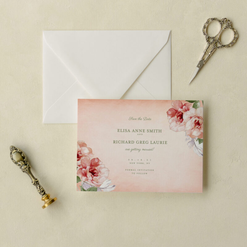 Save the date card - Pensacola design