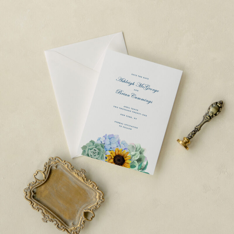 Save the date card - Phoenix design