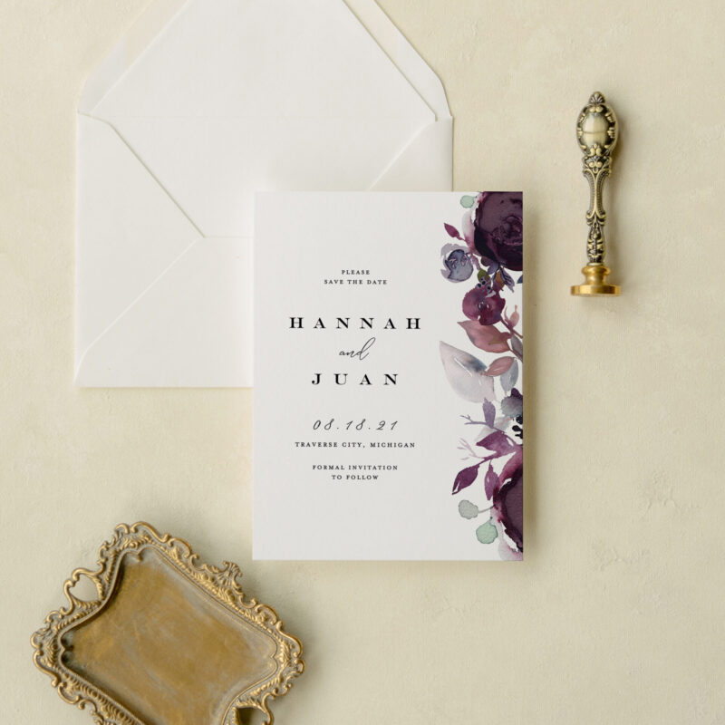 Save the date card - Prato design
