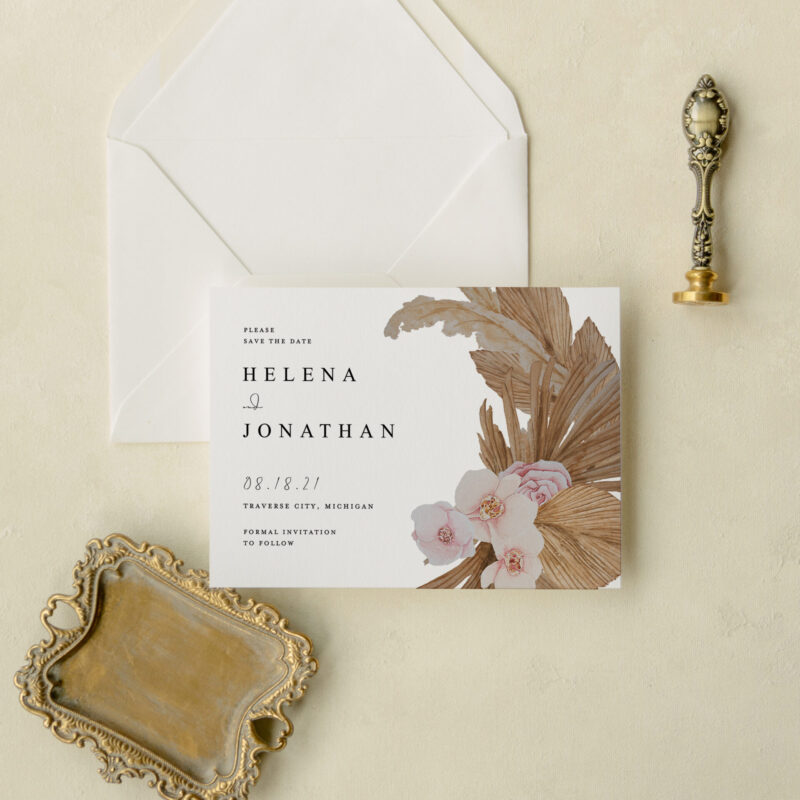 Save the date card - Punta Cana design