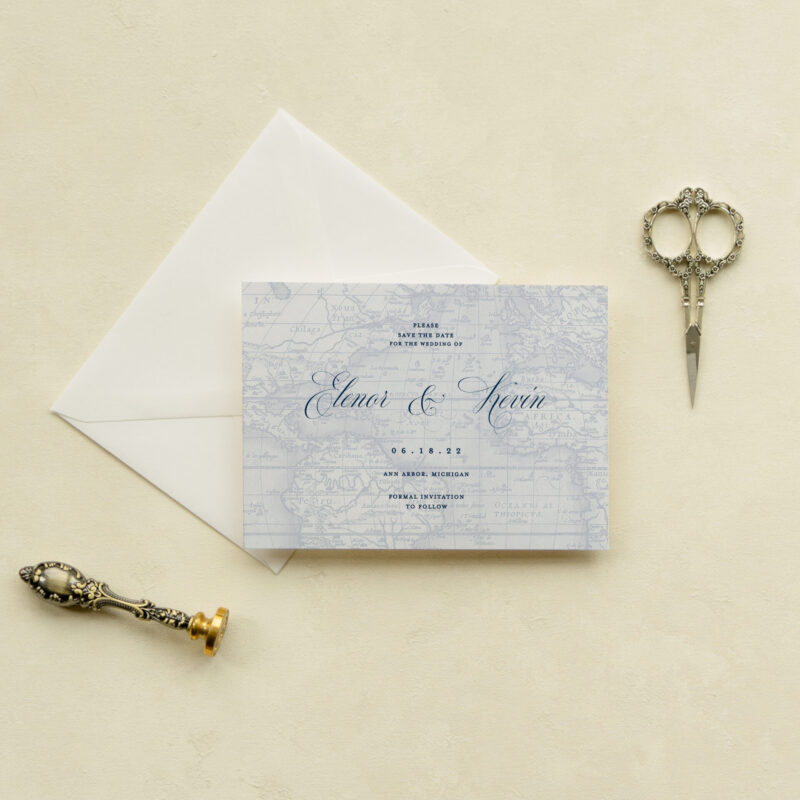Save the date card - San Francisco design