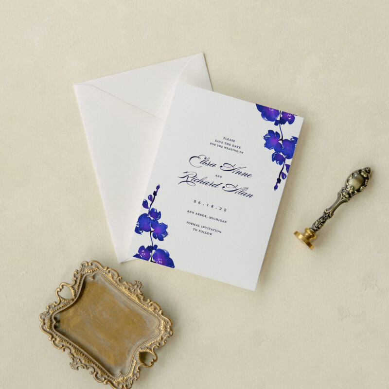 Save the date card - Santa Monica design