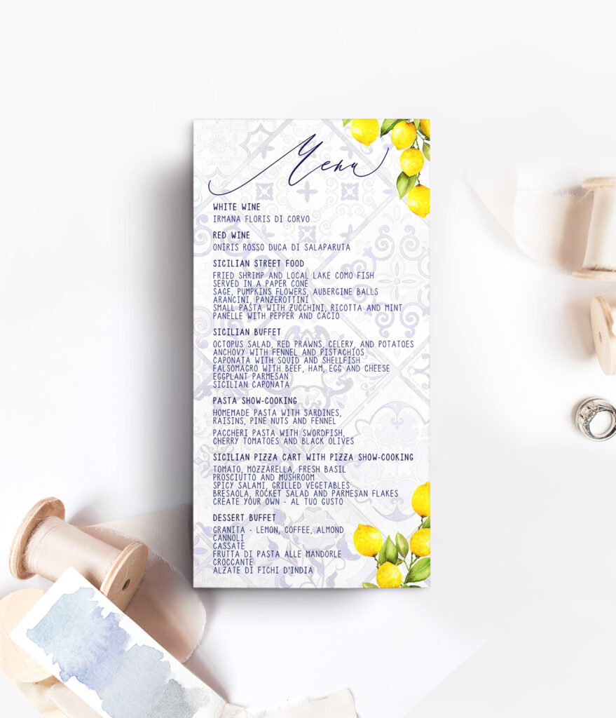 [vc_row][vc_column][vc_separator][vc_column_text]Purchase this listing to get a sample of this wedding menu. See below to estimate a cost for this and other day-of items.[/vc_column_text][/vc_column][/vc_row][vc_row][vc_column][vc_tta_accordion style=