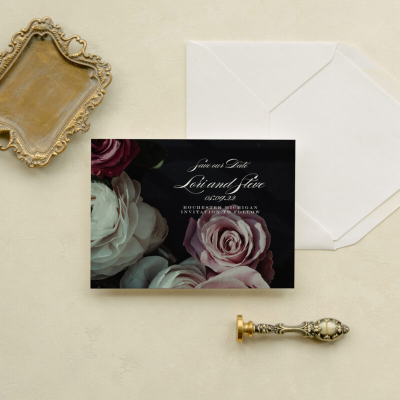 Save the date card - Volterra design