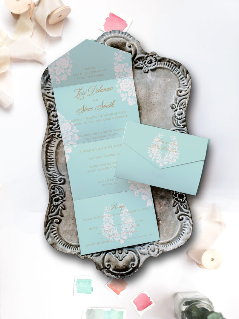 Seal and send cards - Begonia design
