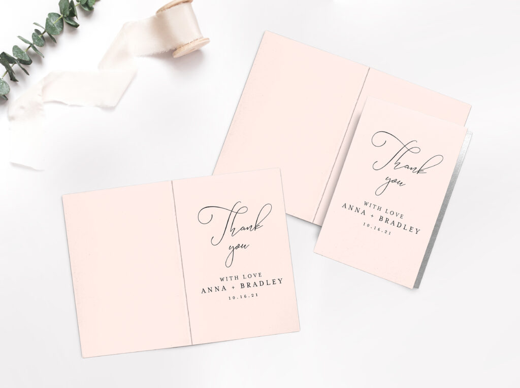 [vc_row][vc_column][vc_wp_text]
THANK YOU CARDS
A little thanks goes a long way. Let friends and family know how much you appreciate them with these genuine, custom thank you notes that are as thoughtful as they are beautiful.[/vc_wp_text][vc_row_inner][vc_column_inner width=