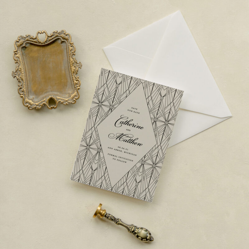 Save the date card - Cologne design
