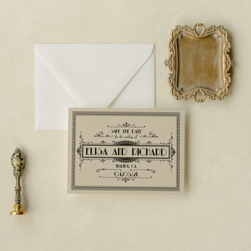 Save the date card - Galena design
