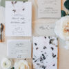 flower wedding invitation