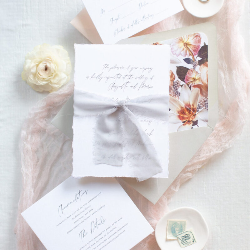 Wedding invitation suite