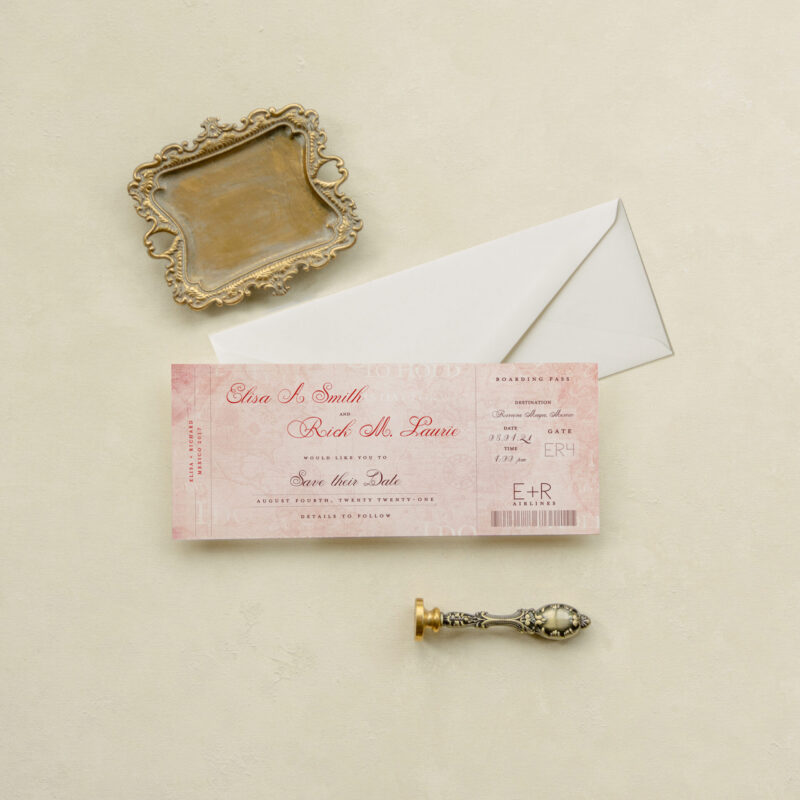 Save the date card - Dorchester design