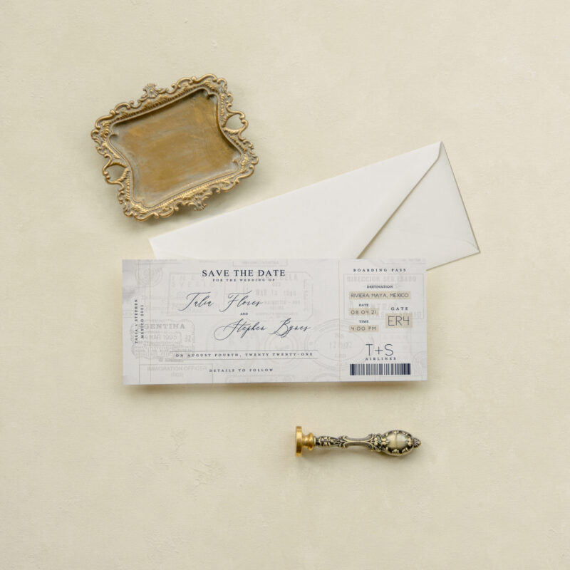 Save the date card - Fort Myers design