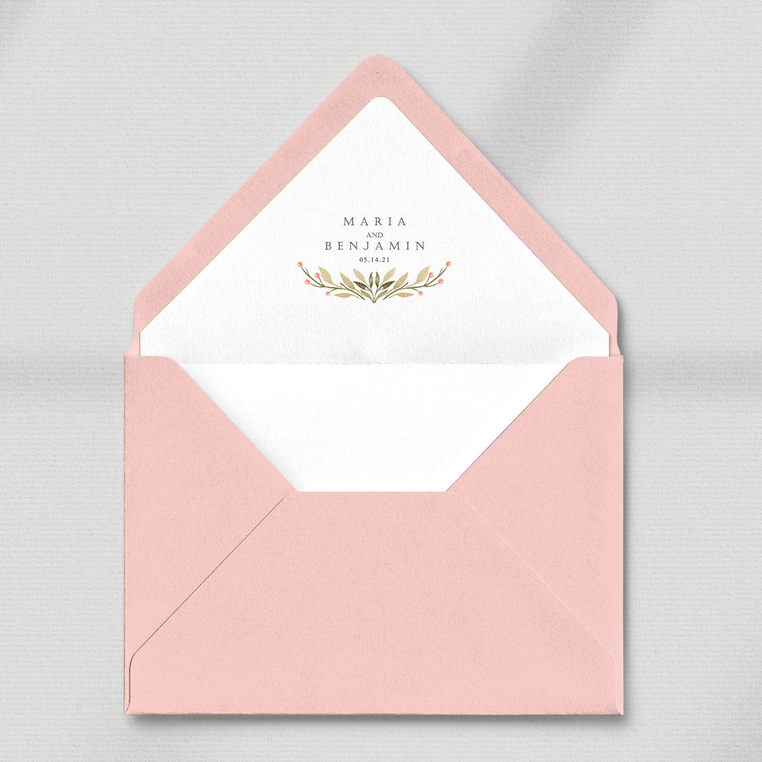 envelope with white liner