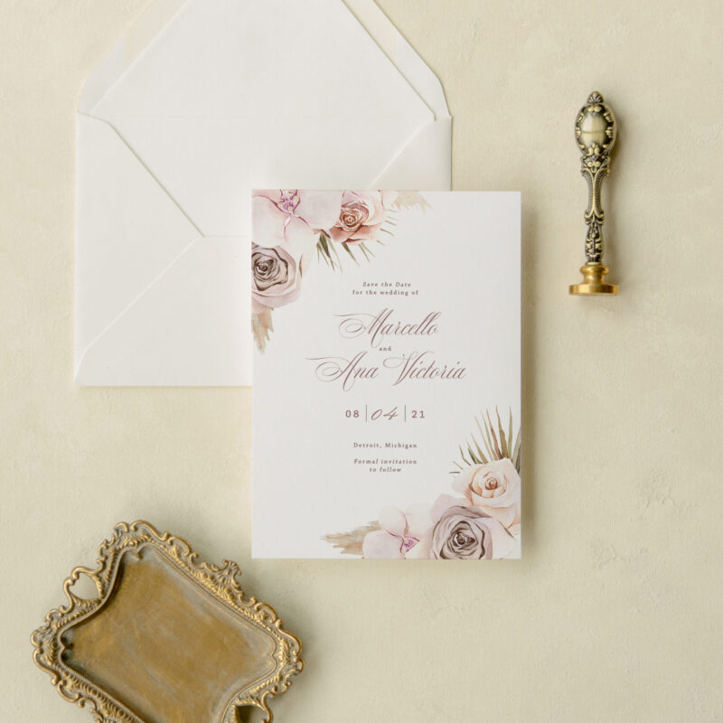 Save the date card - Matera design