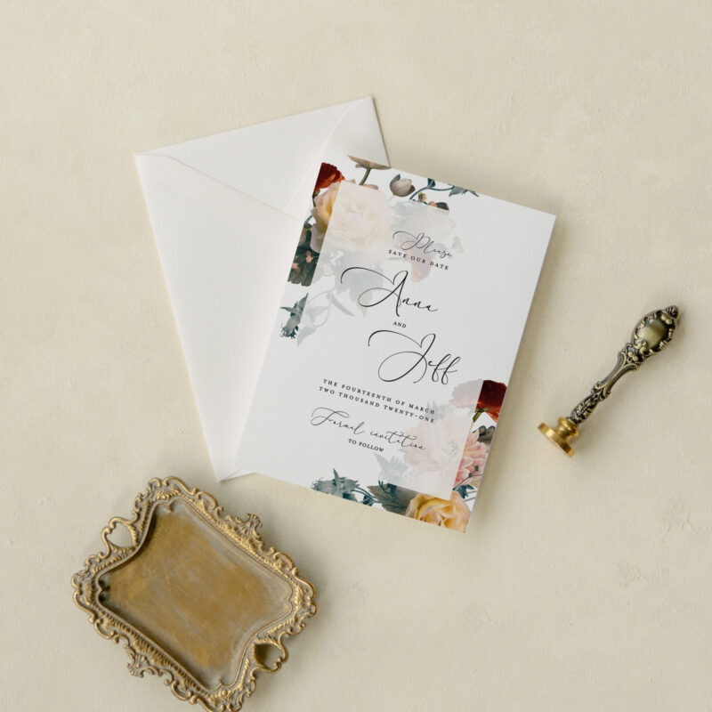 Save the date card - Stockholm design