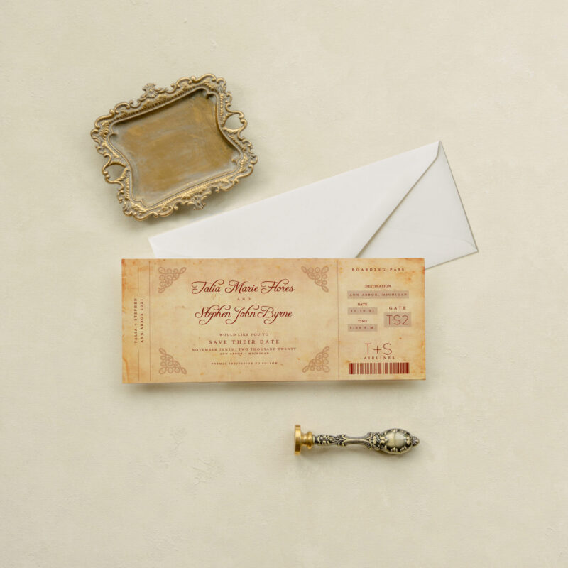 Save the date card - Varsavia design