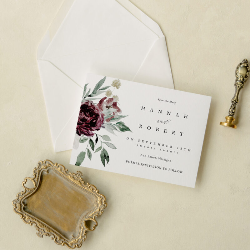 Save the date card - Warsaw design