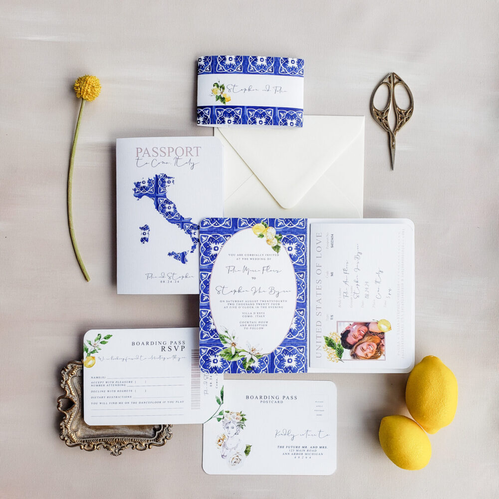 A set of invitations