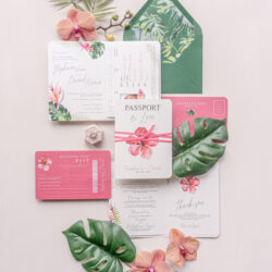 passport invitation for destination wedding hawaii